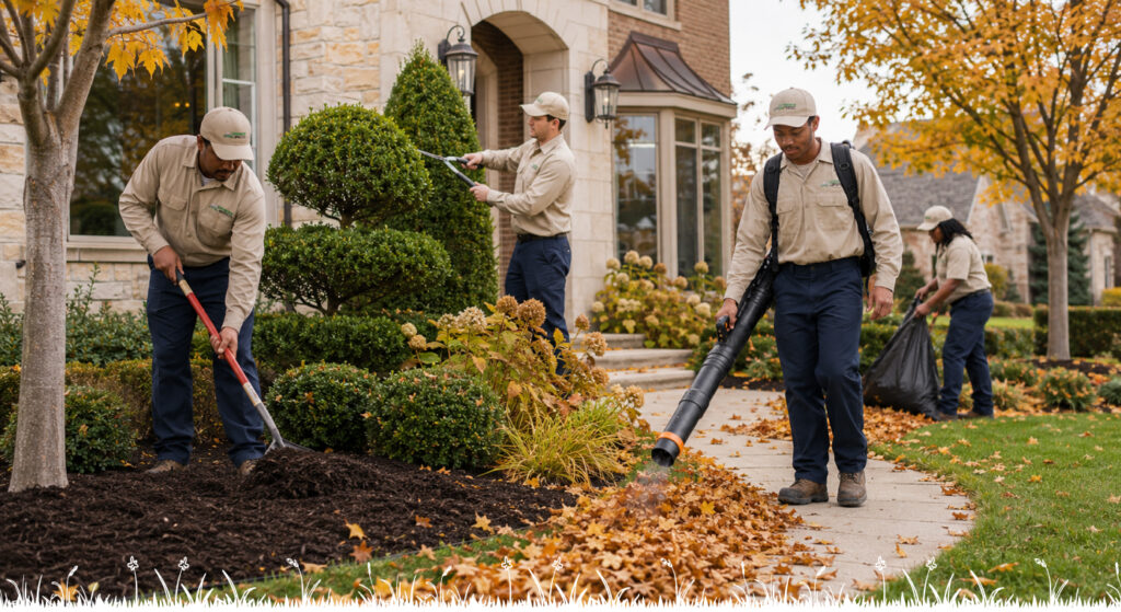 Fresh sod being installed on a residential front lawn.