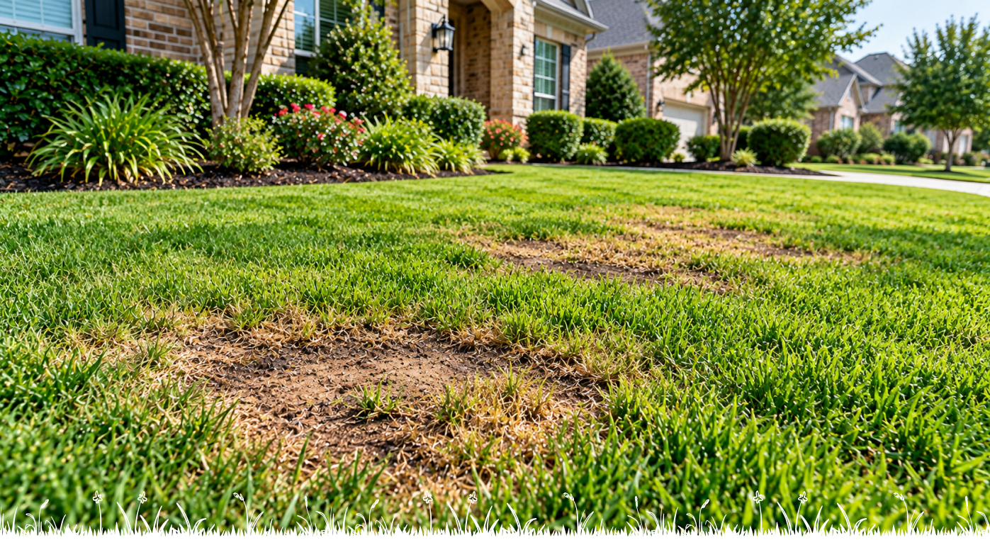 Why Does Your Lawn Have Bare Spots? 7 Common Causes in North Texas