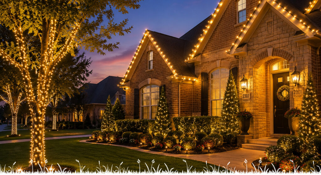 Holiday light installation
